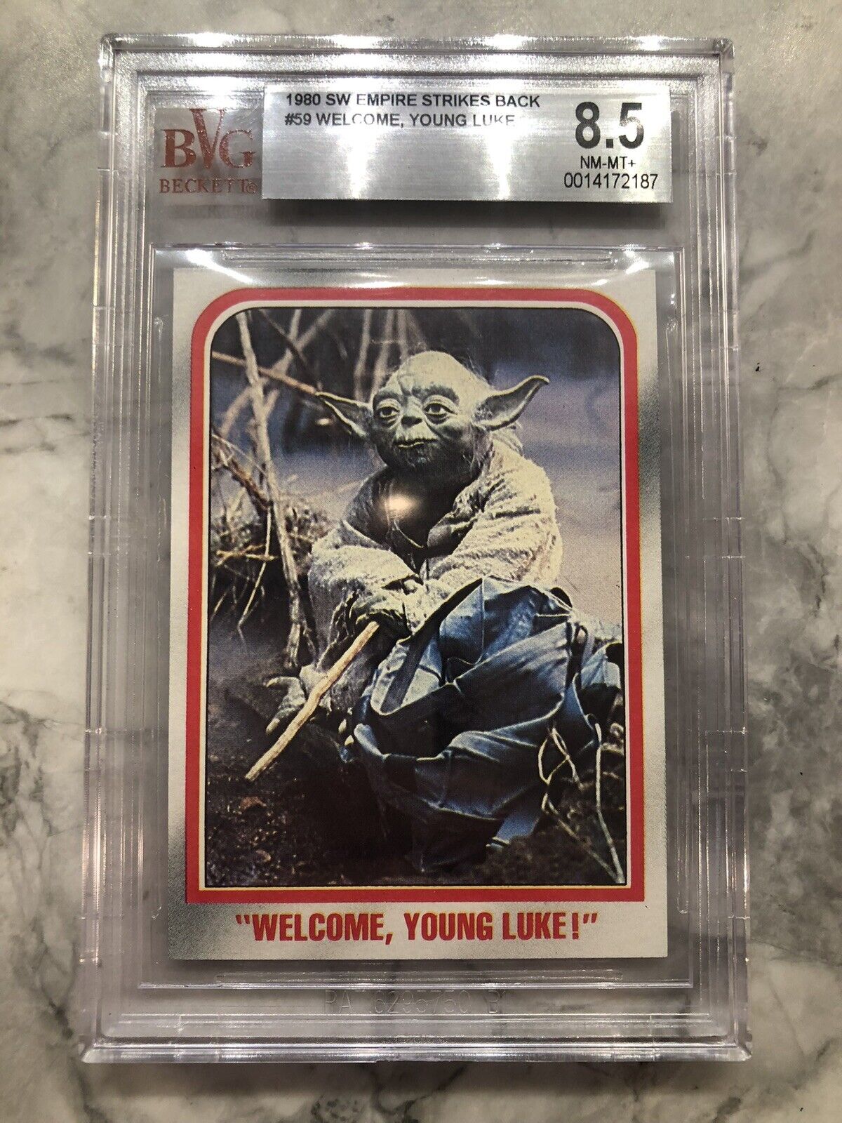 1980 Star Wars Empire Strikes Back🔥YODA🔥59 Welcome, Young Luke BVS BGS 8.5 PSA