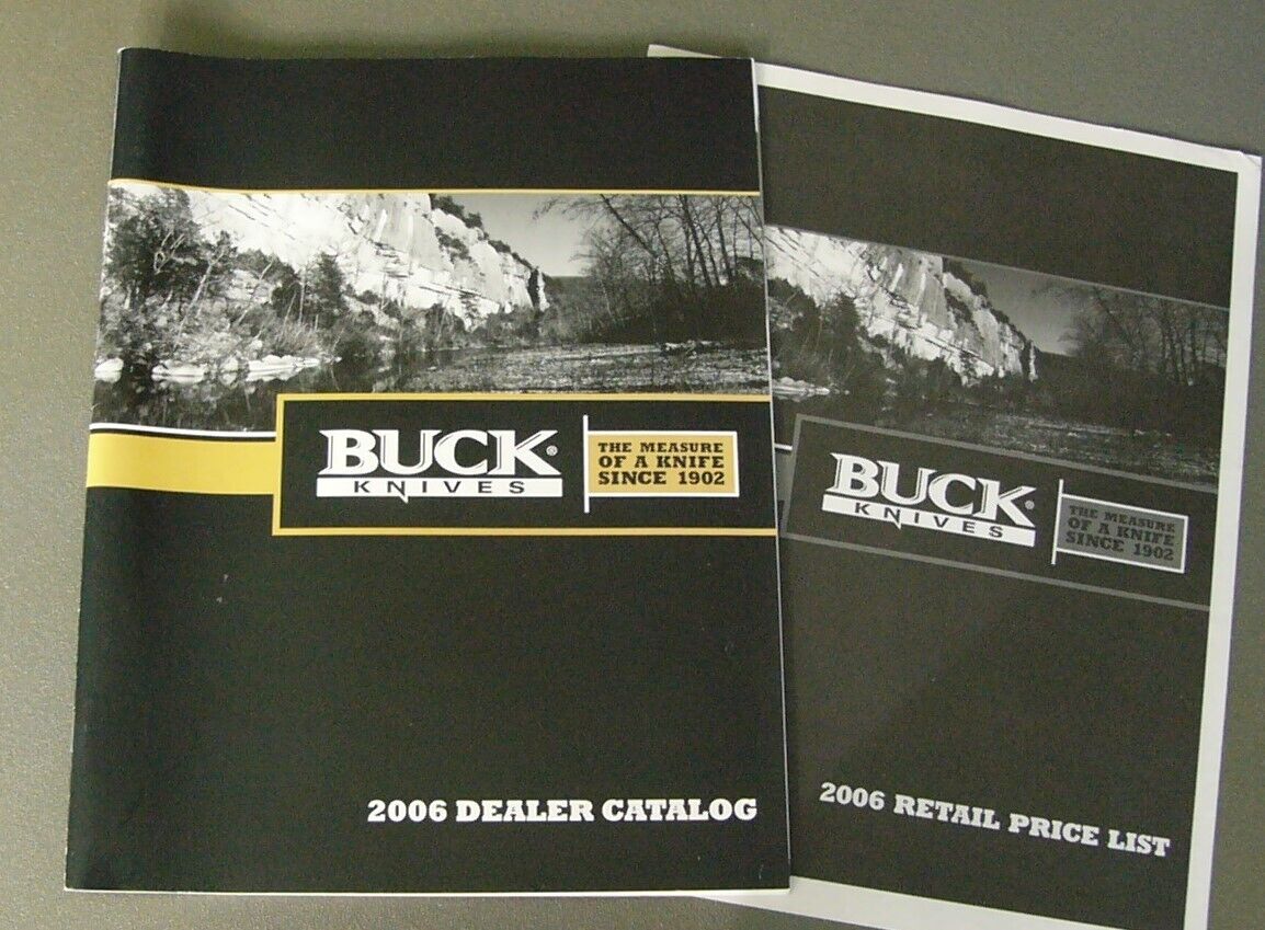 Buck Knives 2006Catalog(48pages)  Dealers Price List with retail (8 pages)