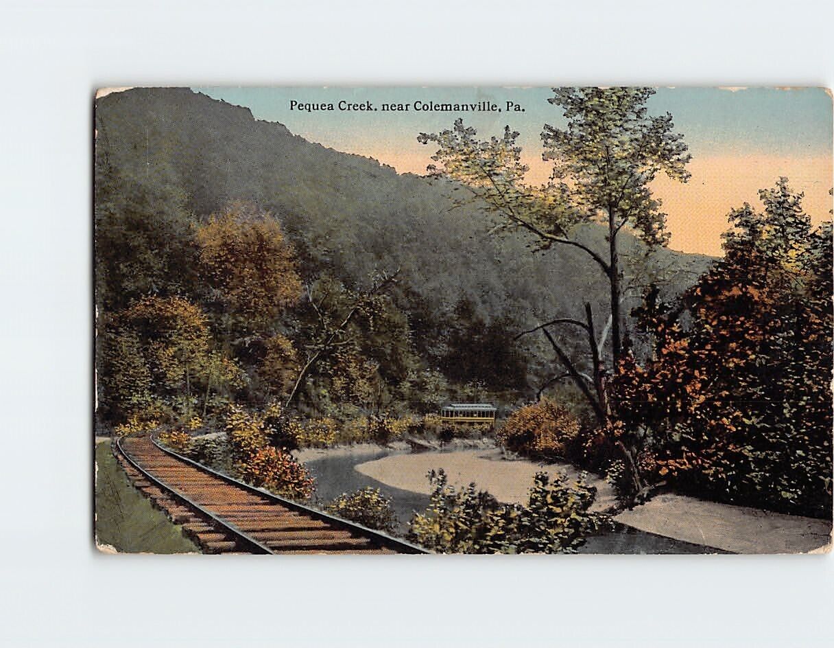 Postcard Pequea Creek near Colemanville Pennsylvania USA