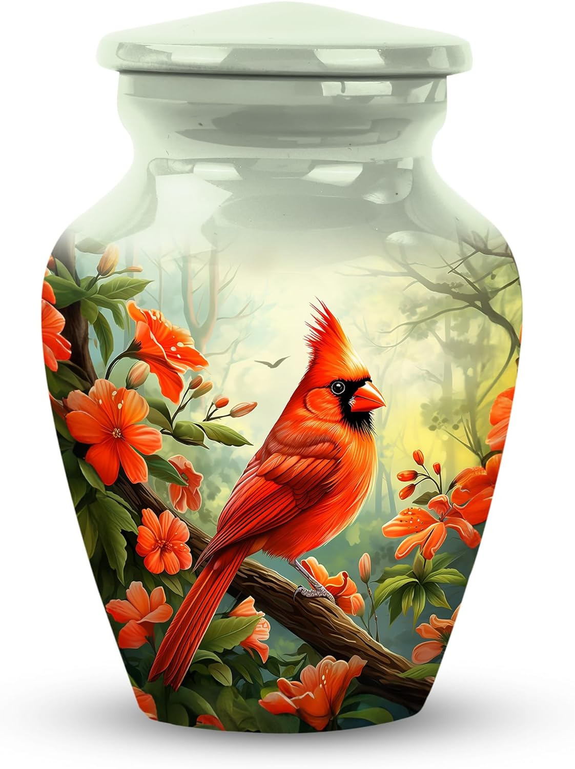 Decorative Cardinal Urns for Human Ashes - Urns for Adults Men & Womem - Memoria