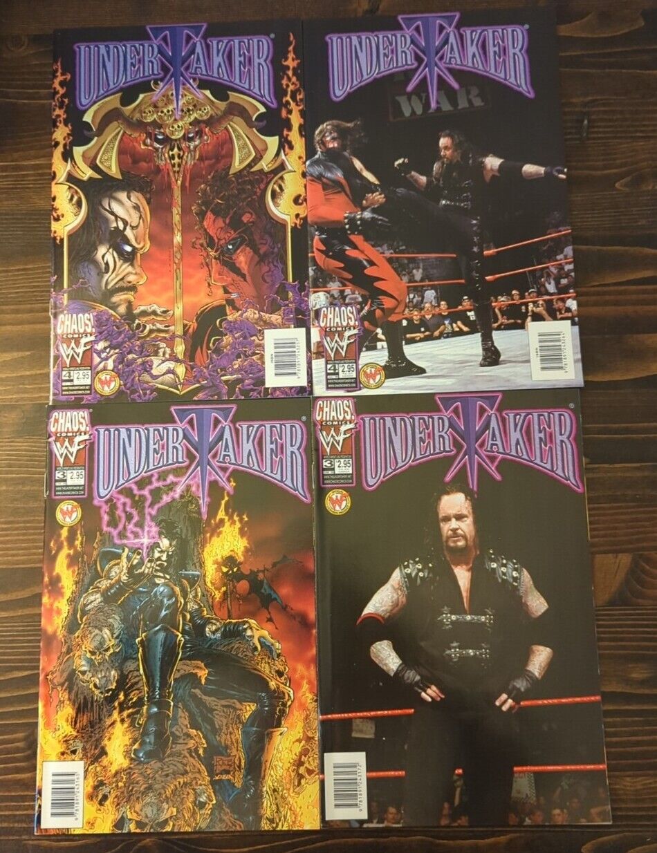 Undertaker Comic #3,#3,#4,#4 (Lot Of 4) 1999