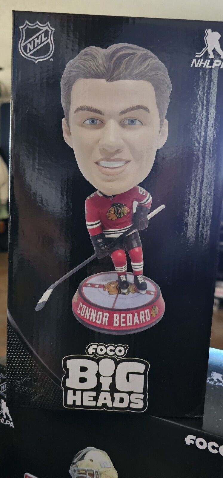 Connor Bedard Blackhawks Limited Edition  Booblehead  Legend of the Ice 16of 223