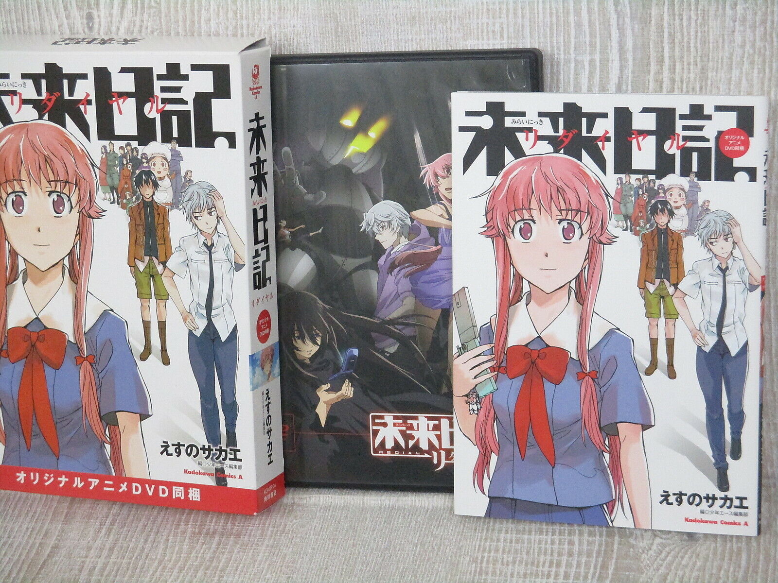 MIRAI NIKKI REDIAL Future Diary Ltd Comic Manga w/DVD SAKAE SUENO 2013 Book KD