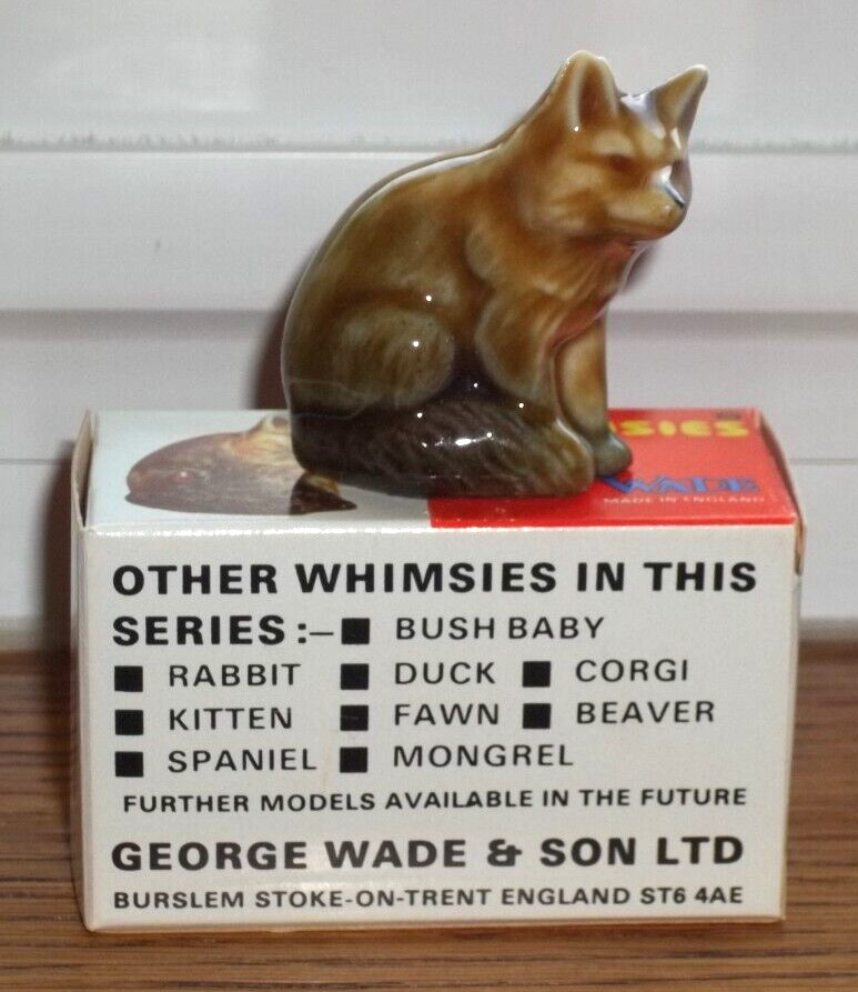 VINTAGE WADE  WHIMSIE  #10 FOX with Box 1972