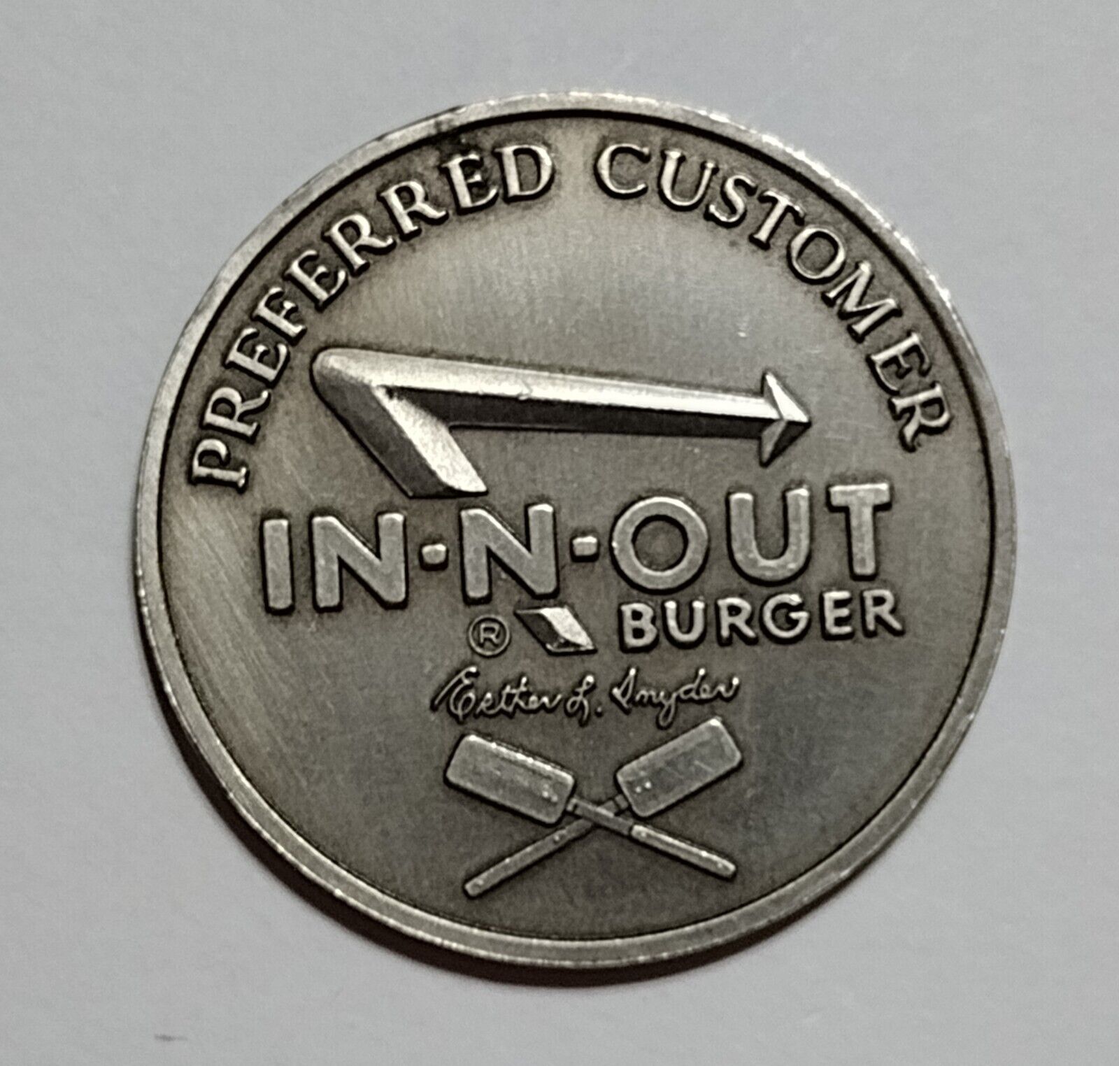 IN-N-OUT Burger Commemorative 1986 Burger Coin