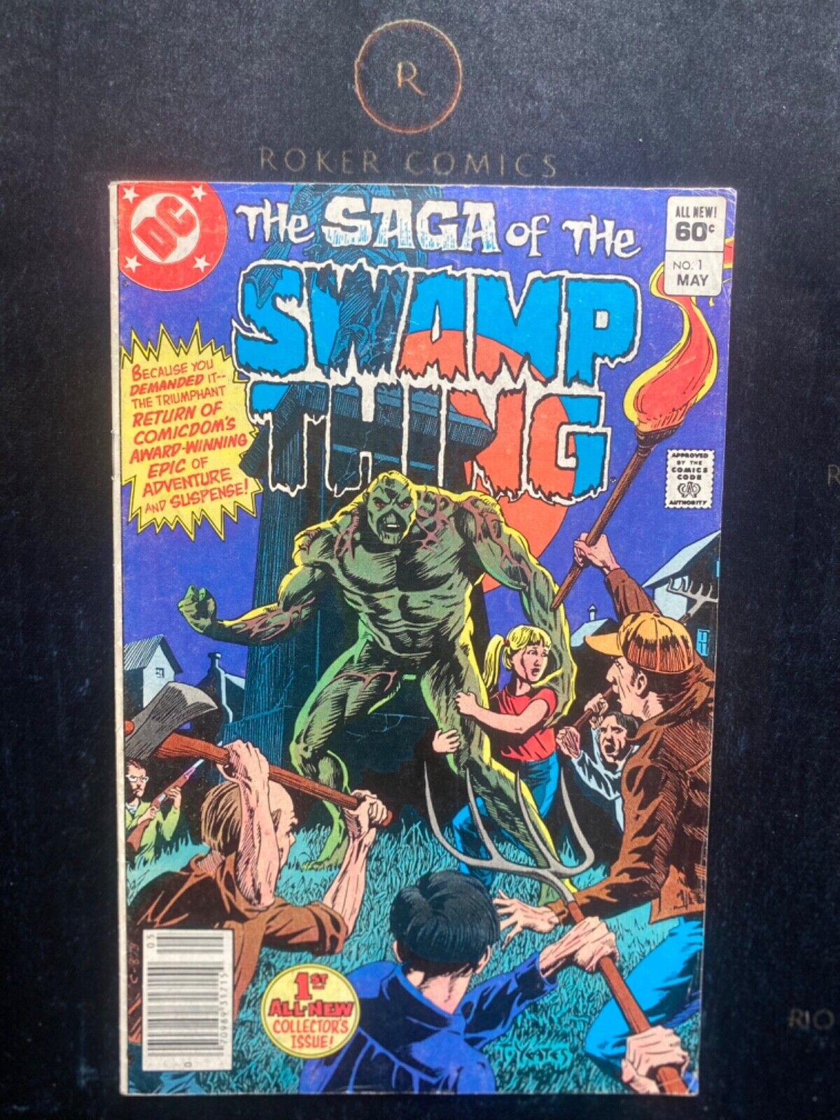 The Saga of The Swamp Thing #1 (DC 1982) Origin Retold Bronze Age NEWSSTAND
