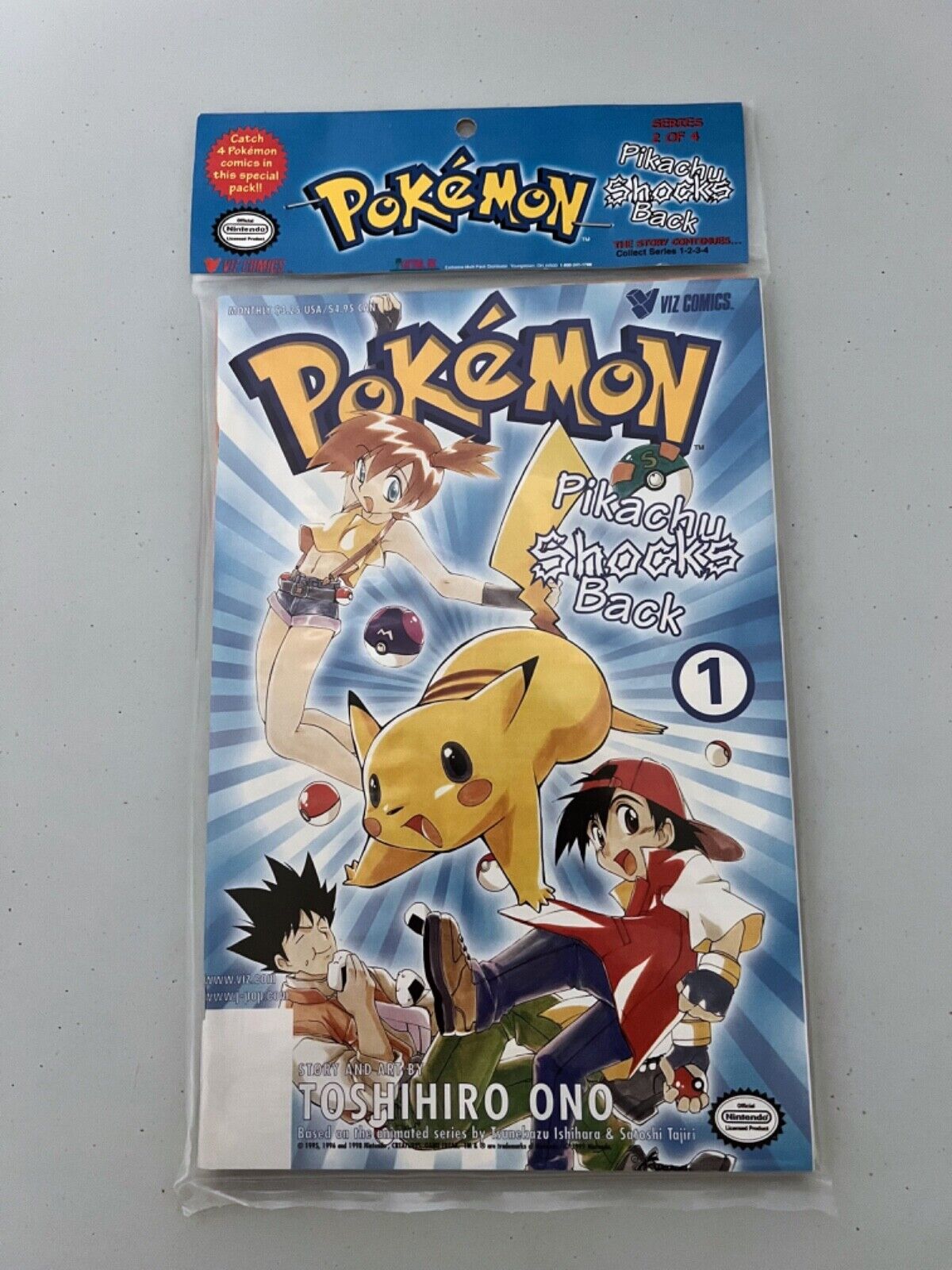 Pokémon: Pikachu Shocks Back #1-4 VIZ 1999 * New & Sealed *