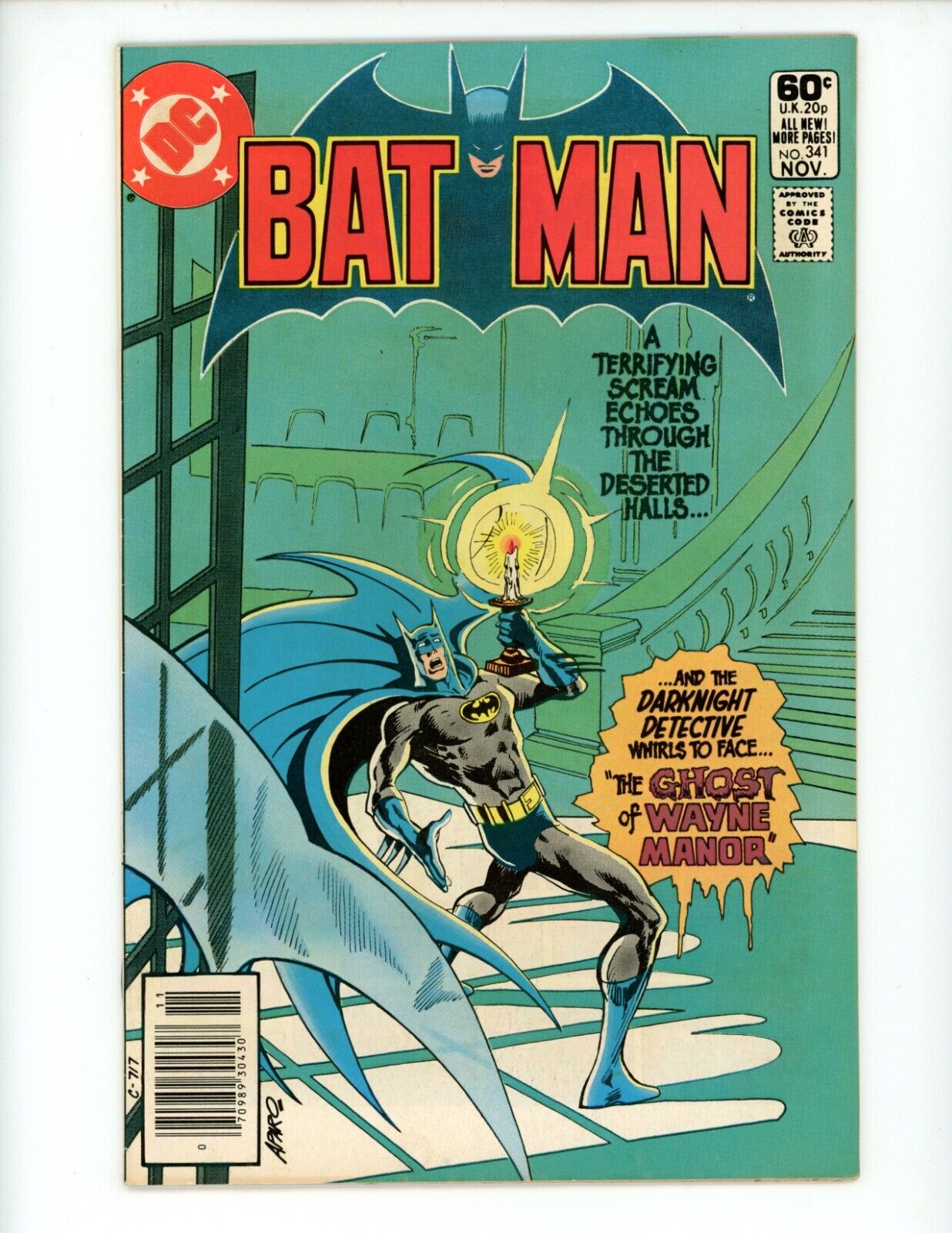 Batman #341 Comic Book 1981 VF Jim Aparo DC Comics Ghost Story