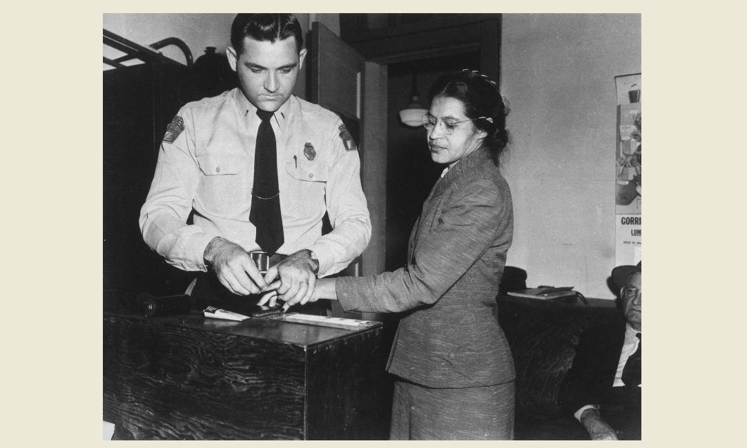 Historic Rosa Parks Arrest PHOTO Being Fingerprinted, Black Civil Rights Hero