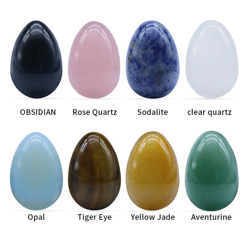 Wholesale 8pcs Mixed Egg Sphere Natural Healing Crystal Specimen Rock Stone
