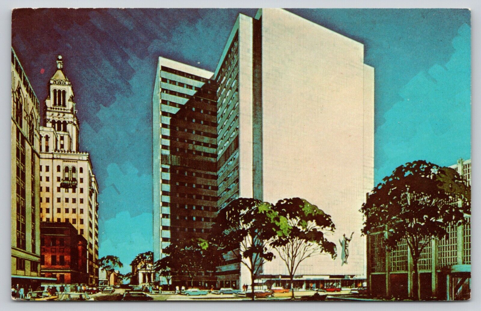 Postcard MN Rochester Artist Rendering Of The Mayo Clinic Building UNP B10