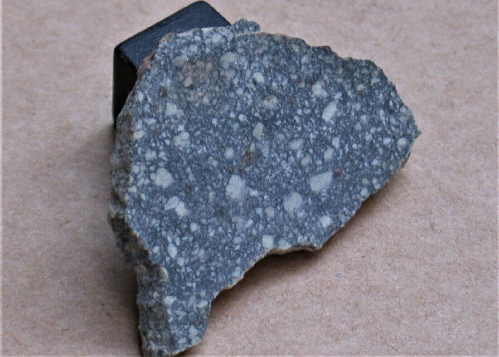 Lunar-like NWA 4664 DIOGENITE(pm) meteorite part slice - 4.20 g 