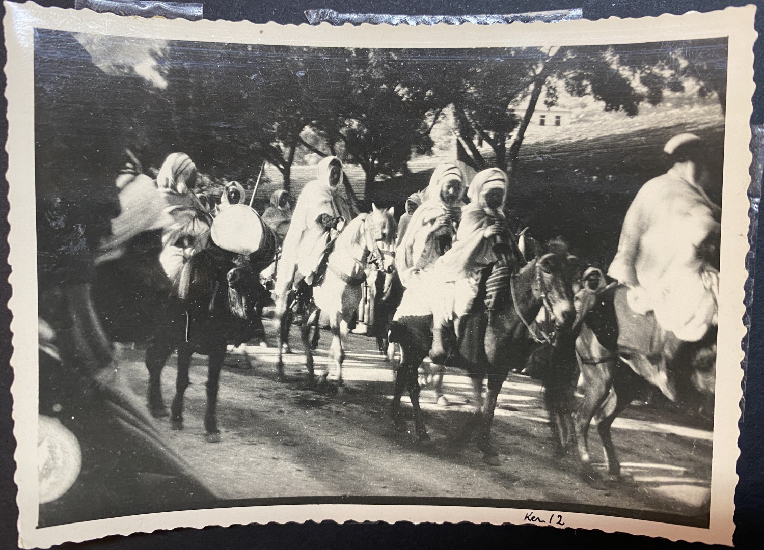 Algeria, Kherrata, visit of King Edward VII, the nuba parade, 1905 Vintage if