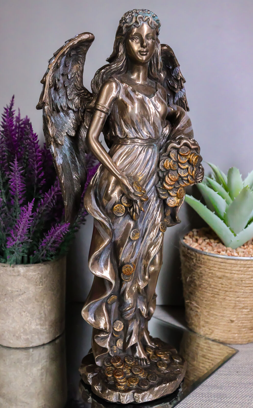 Ebros Gift Roman Greek Goddess Fortuna Statue Tyche Lady of Fate Fortune 11.5