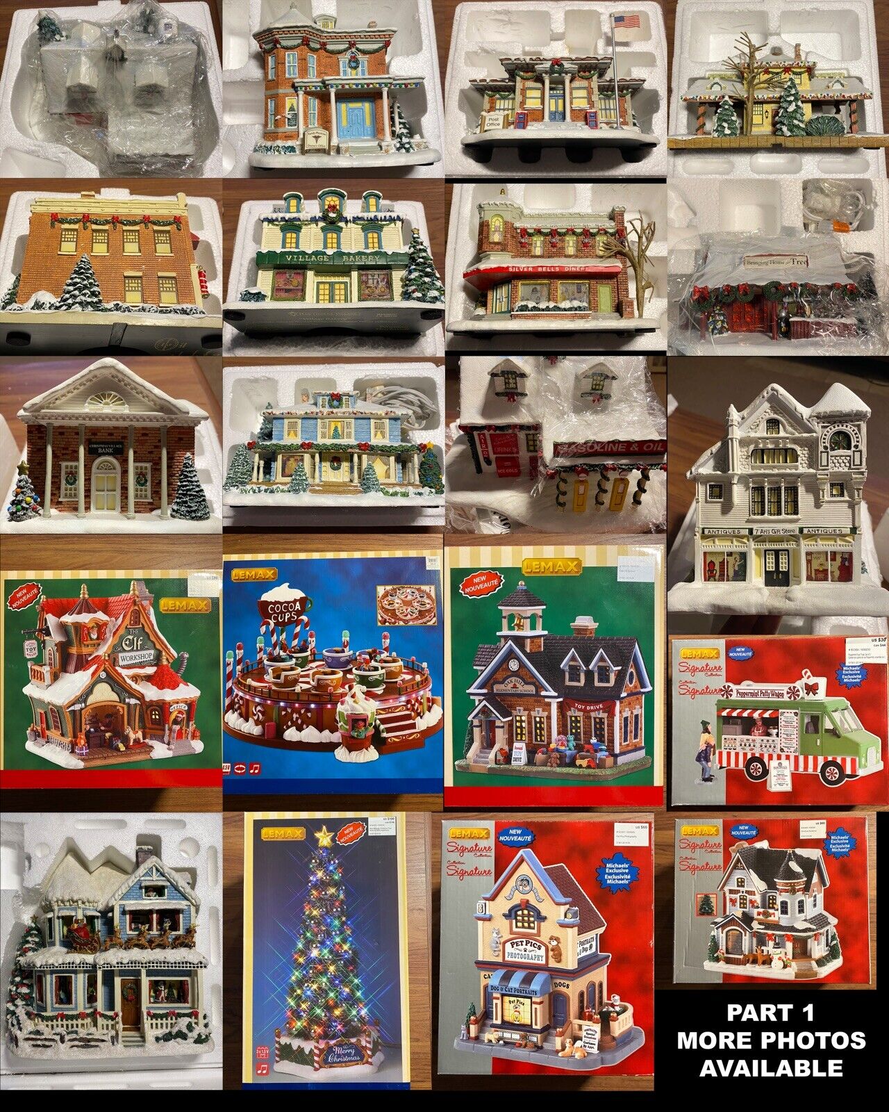 Christmas Village Lot - Hawthorne Lemax Holiday living Home Accents - 33+ Items
