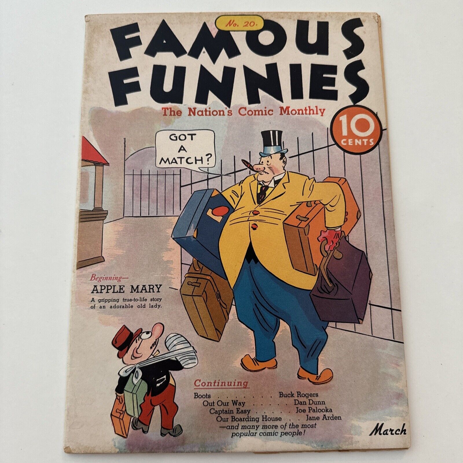 Famous Funnies # 20 | PLATINUM AGE 1936  Joe Palooka  Buck Rogers  VG (4.0)