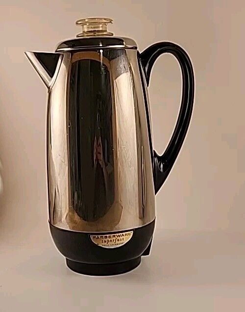 Vintage Farberware Superfast #142 Electric Coffee Percolator 12 Cup USA Works