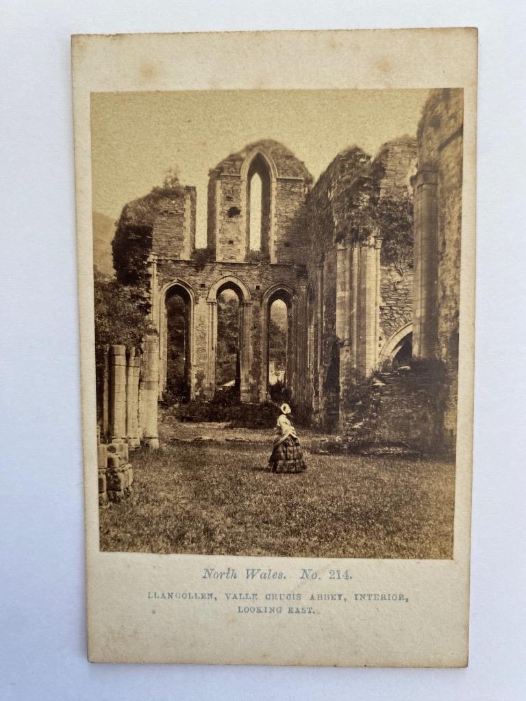 1870s CDV Photo Valle Crucis Abbey Llangollen North Wales by Bedford