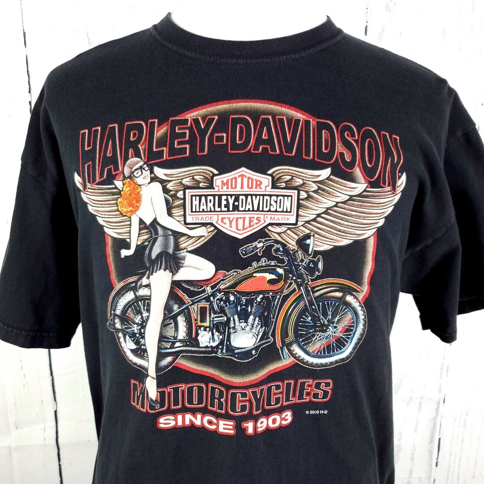 Men’s Harley Davidson T Shirt Motorcycle Kersting\'s North Judson IN  Large 