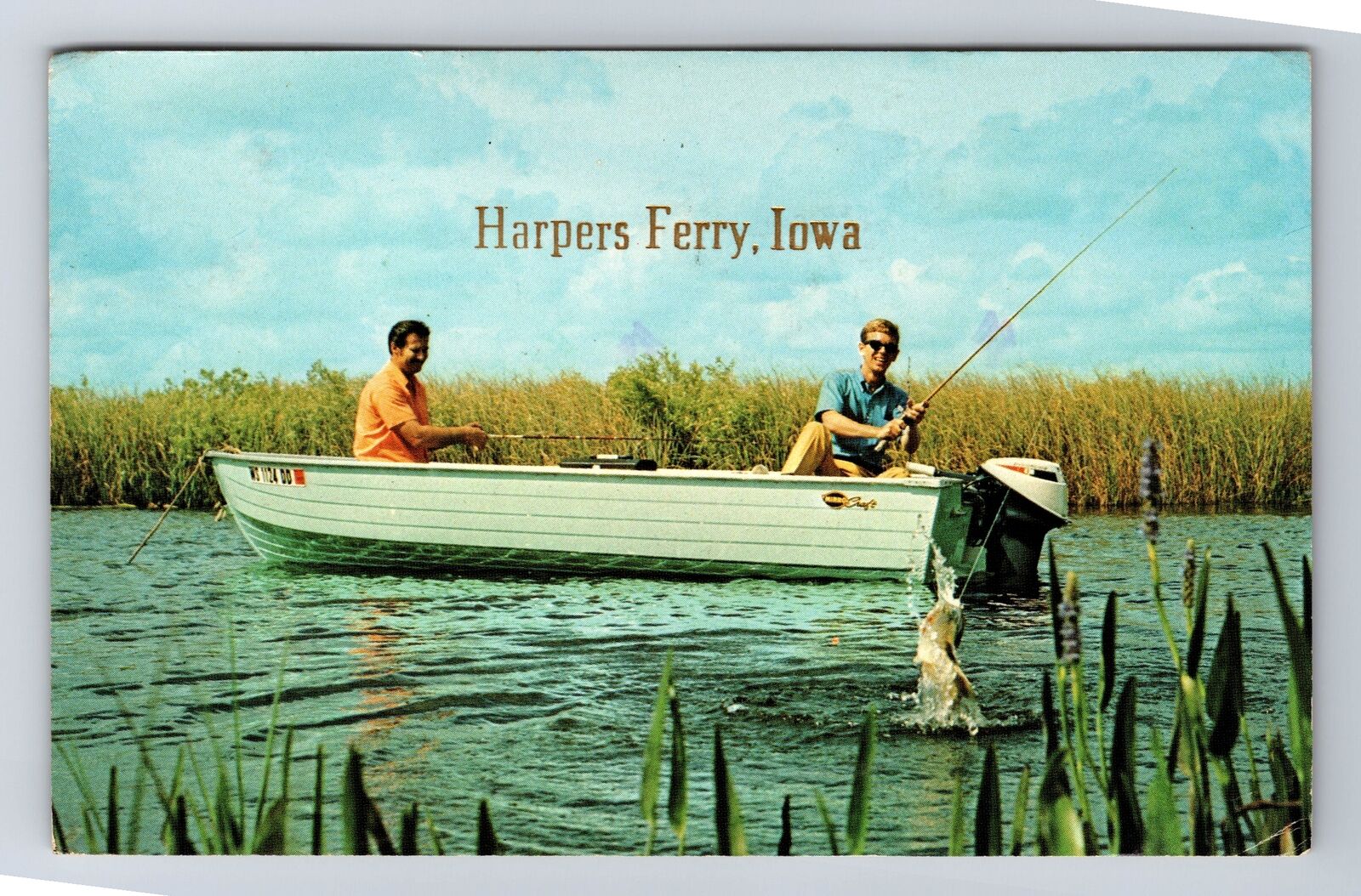 Harpers Ferry IA-Iowa, Scenic Greetings Antique Souvenir Vintage c1975 Postcard