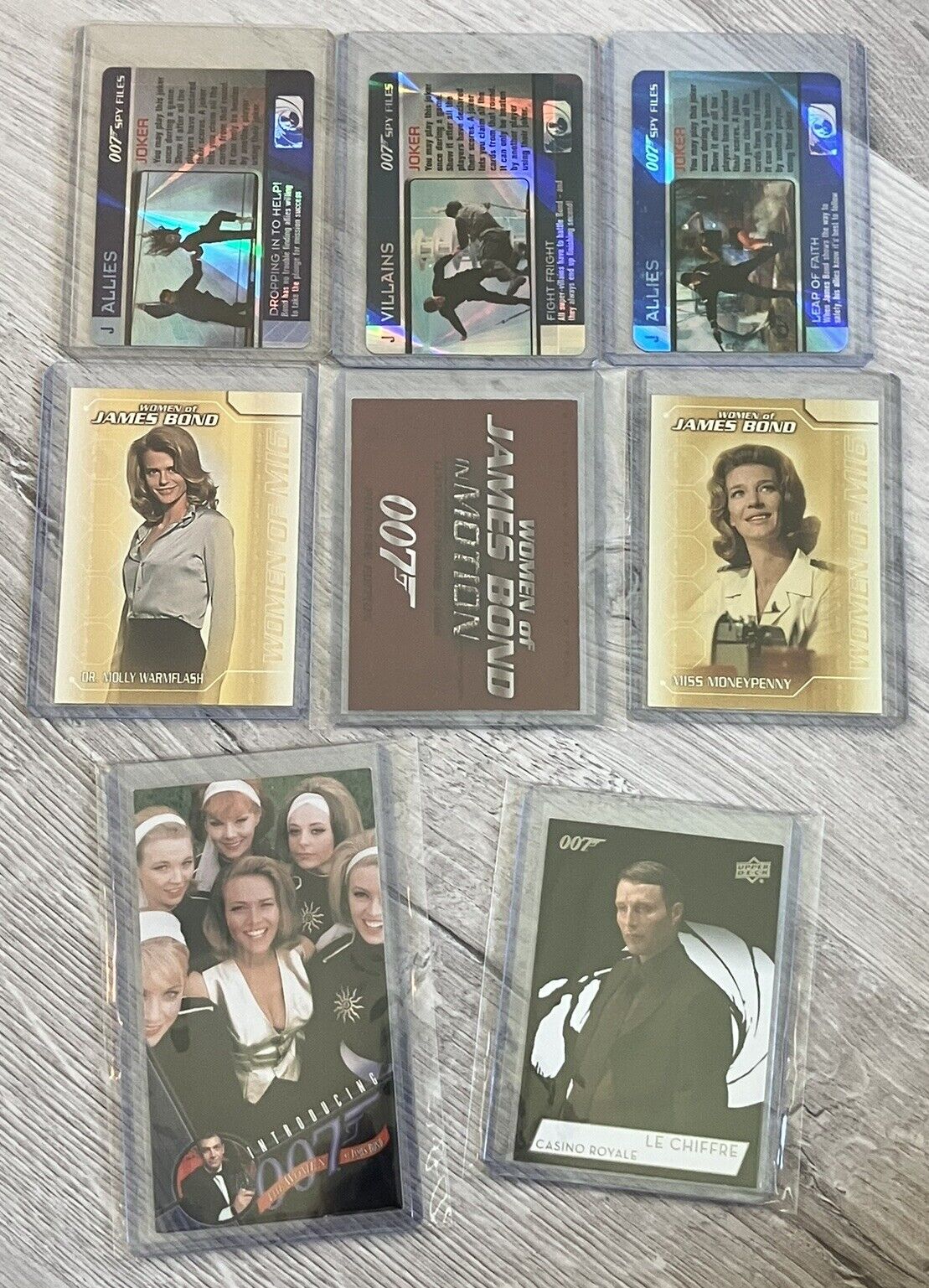 JAMES BOND Trading Cards RARE Insert Lot Collection Spy Files Jokers Promos More