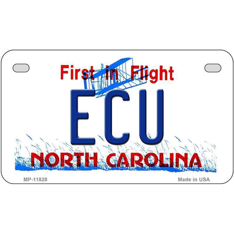 ECU North Carolina Novelty Metal Motorcycle Plate MP-11828