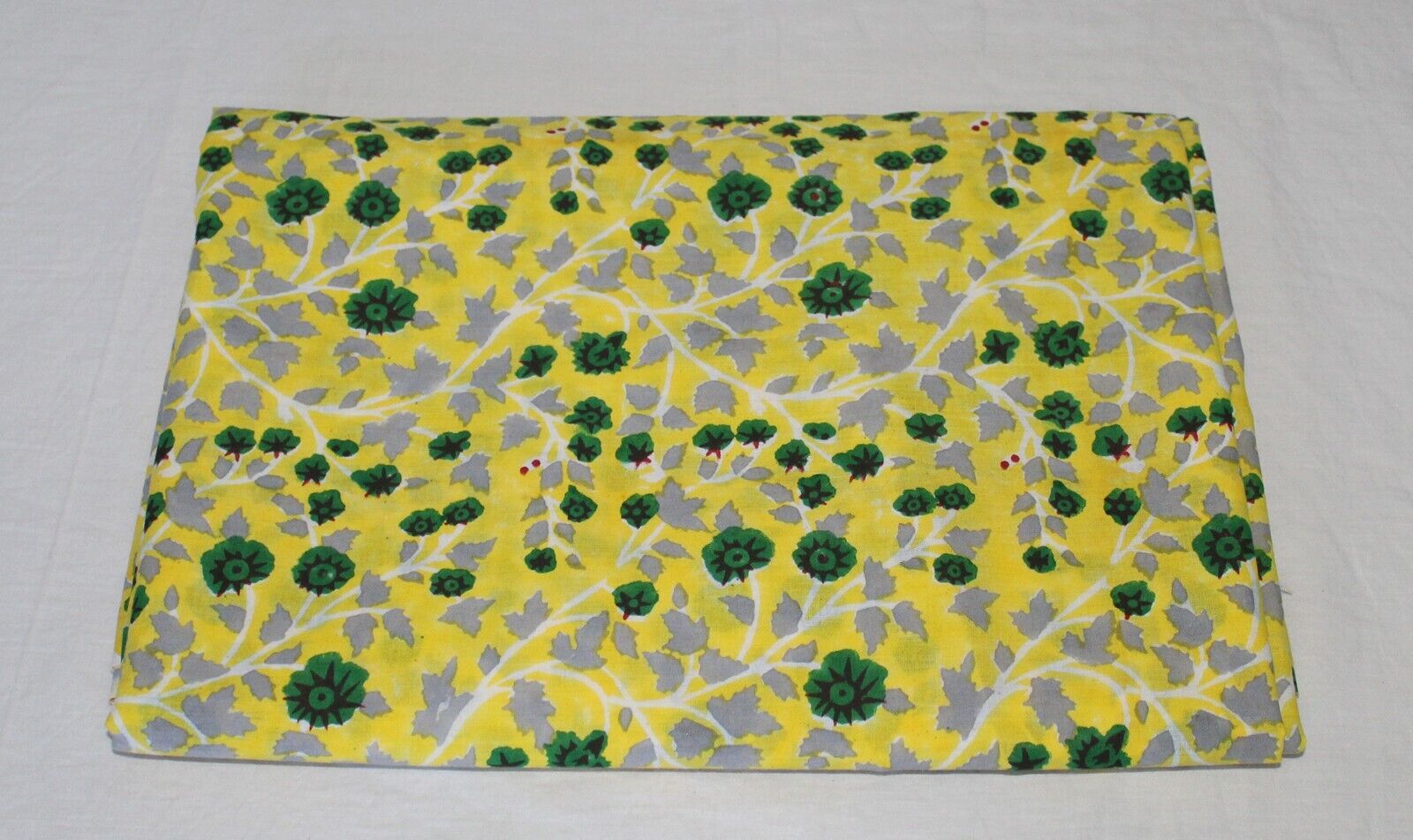 5 Yards Cotton Fabric Handblock Floral Print Making Dress Material Quilt Fabric