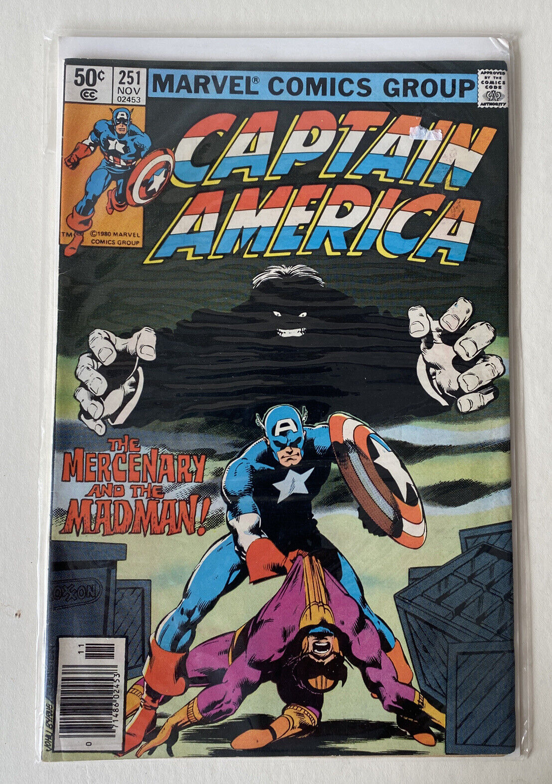 CAPTAIN AMERICA #251 (1980) MARVEL BRONZE AGE NM   THE MERCENARY AND THE MADMAN