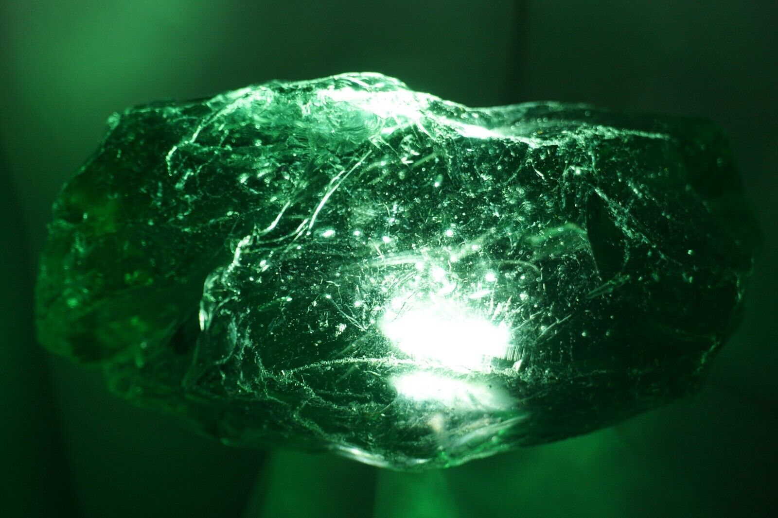 Andara Crystal -- Atlantean Emerald, RARE - 741g (Monoatomic REIKI) #bgg15
