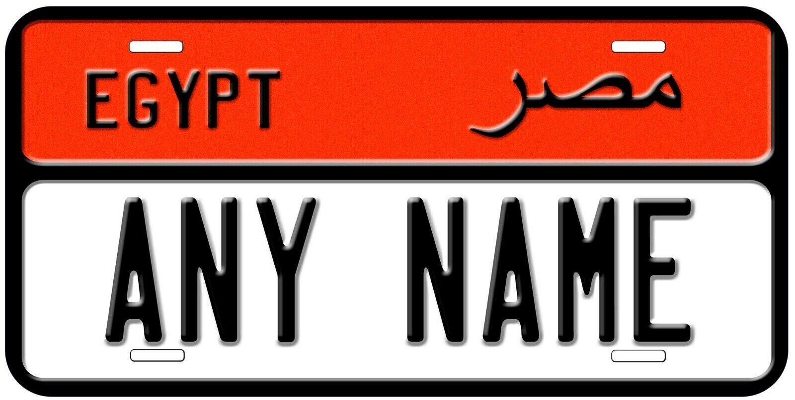 Egypt Red Personalized Car Auto License Plates Any Name