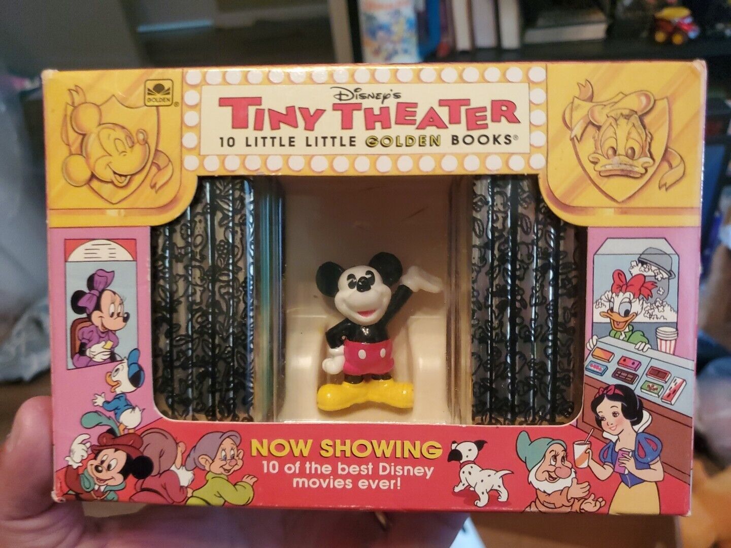 1993 Collectors Disney's Tiny Theater Vintage 10 Little Golden Books Box Set