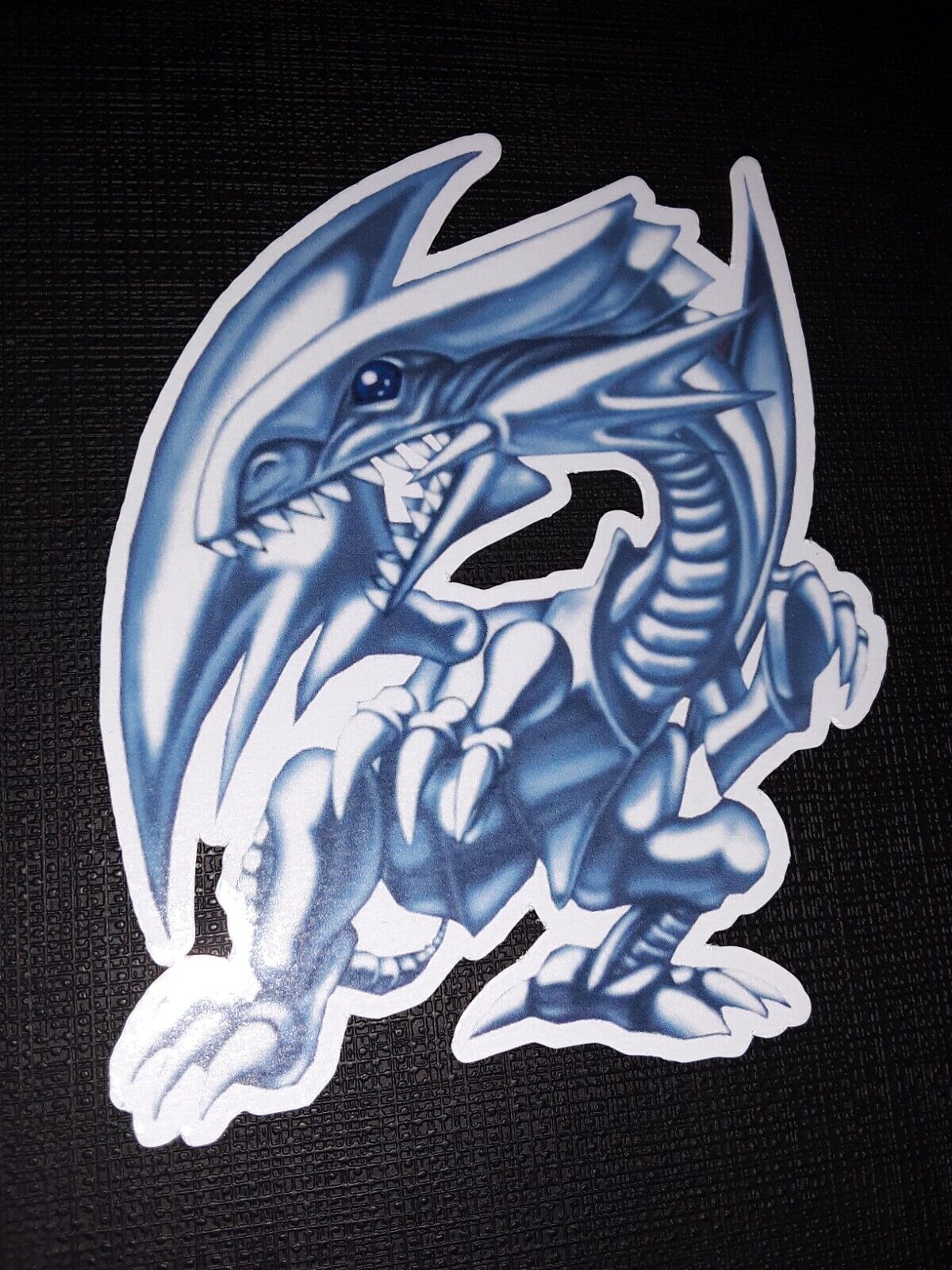 Yugioh Blue-Eyes White Dragon SDK Glossy Sticker Anime Waterproof