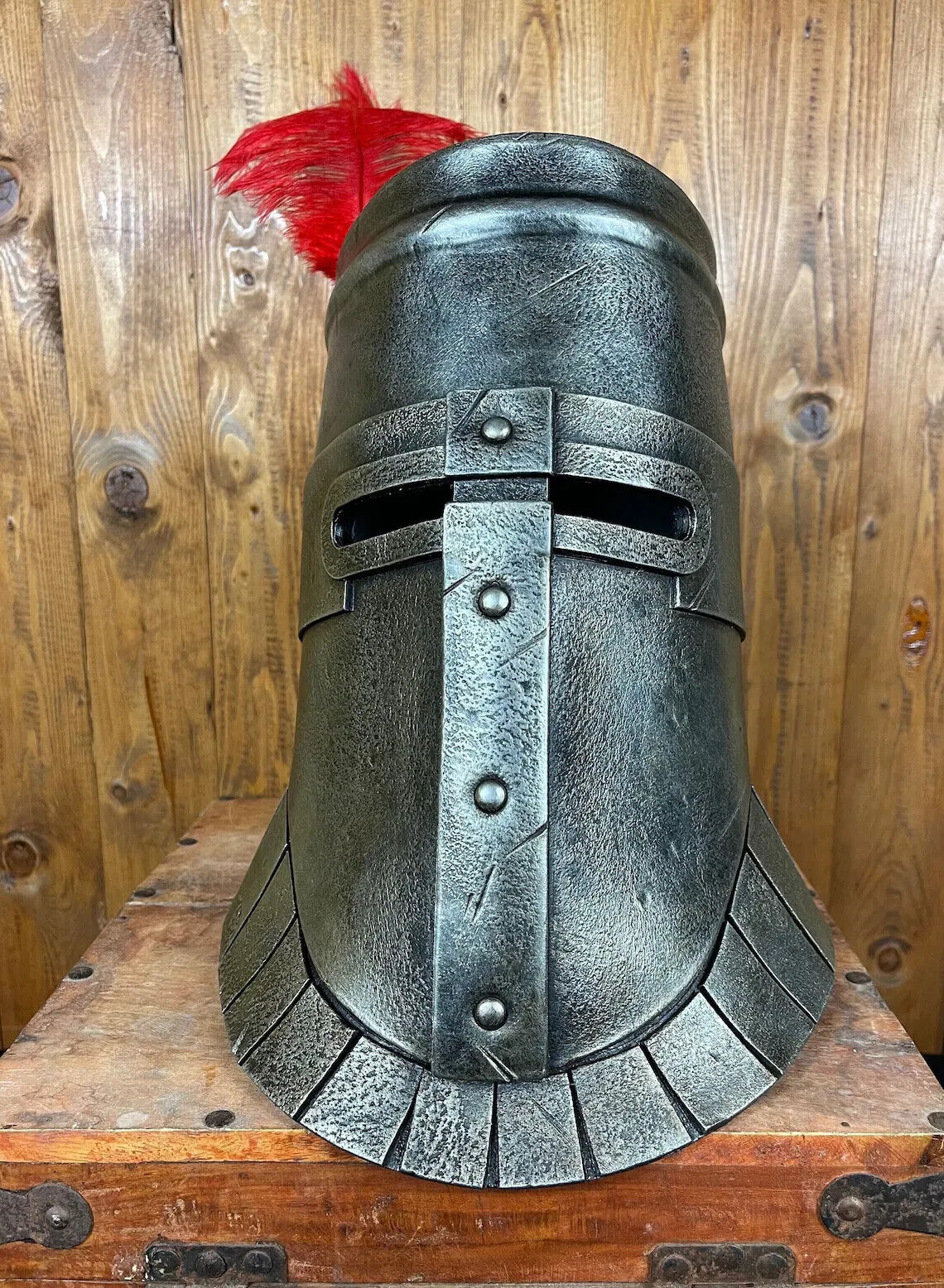 Dark Souls Leather Helmet Handcrafted Perfect for Larp Cosplay