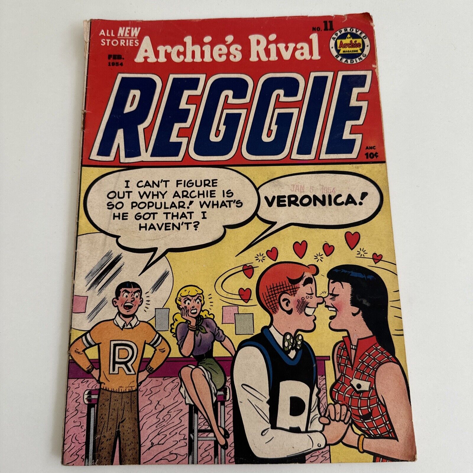 REGGIE # 11 | Golden Age Archie Comics 1954 | Betty & Veronica Good Girl | GD/VG