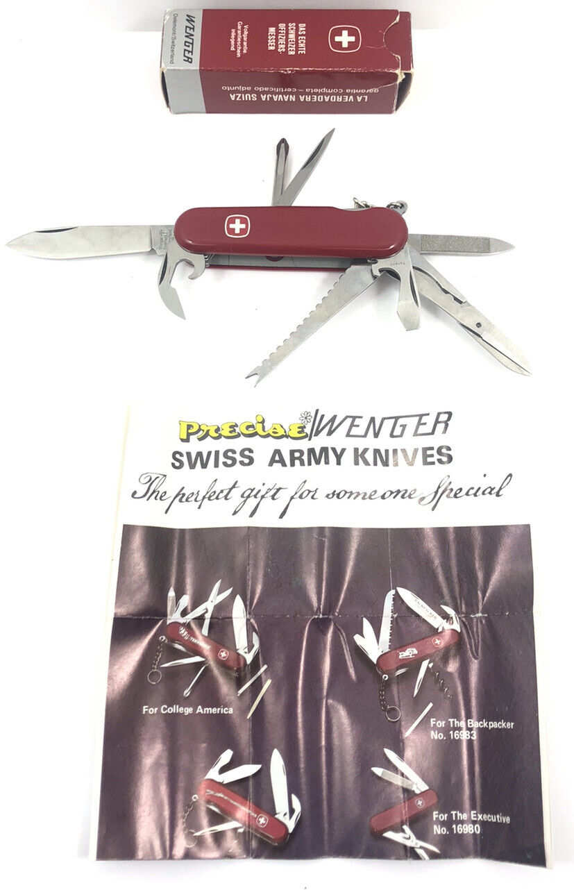 New Wenger Brand 16934 Genuine Swiss Army Knife Fisherman Pocket Knife 632-LX