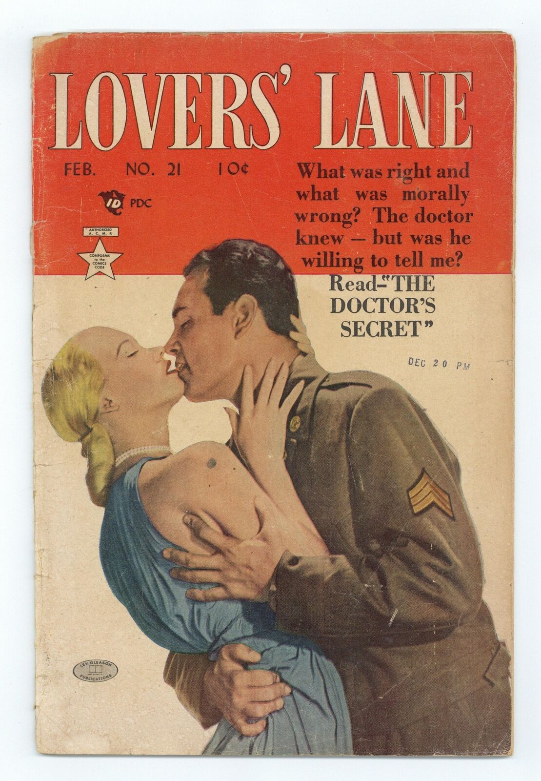 Lovers' Lane #21 GD 2.0 1952