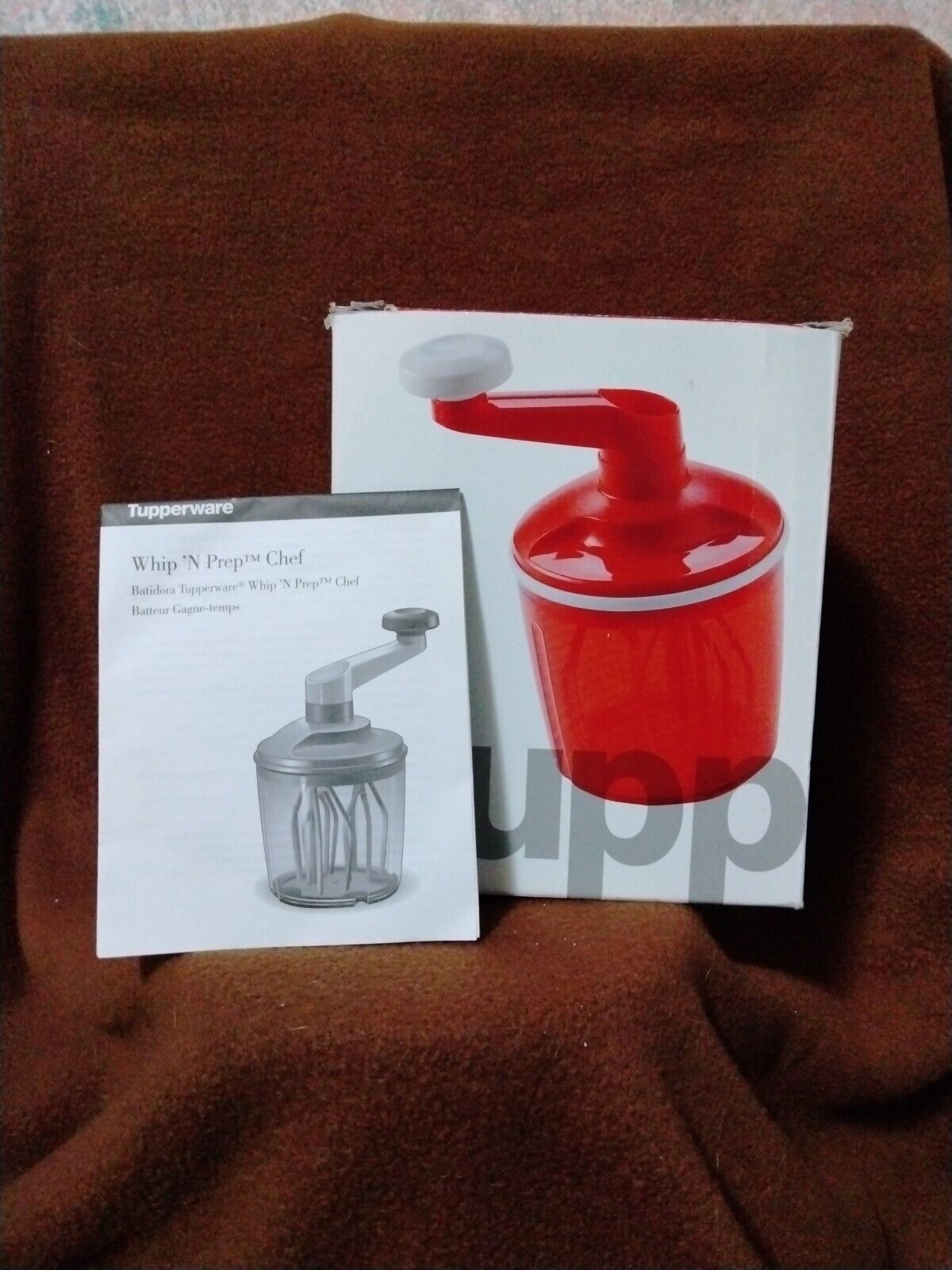 Tupperware Time Saver Whip N Prep Chef Red New In Box 5 1/2 cup capacity