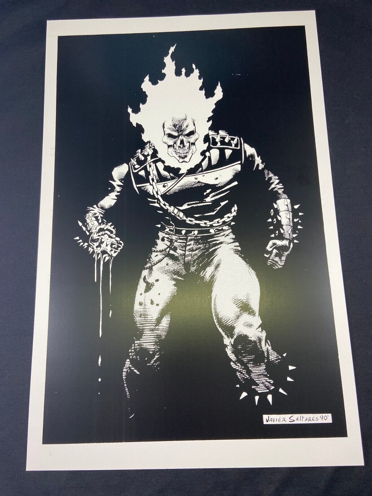 Awesome Rare Ghost Rider Print 11x17 by Javier Saltares Convention Print