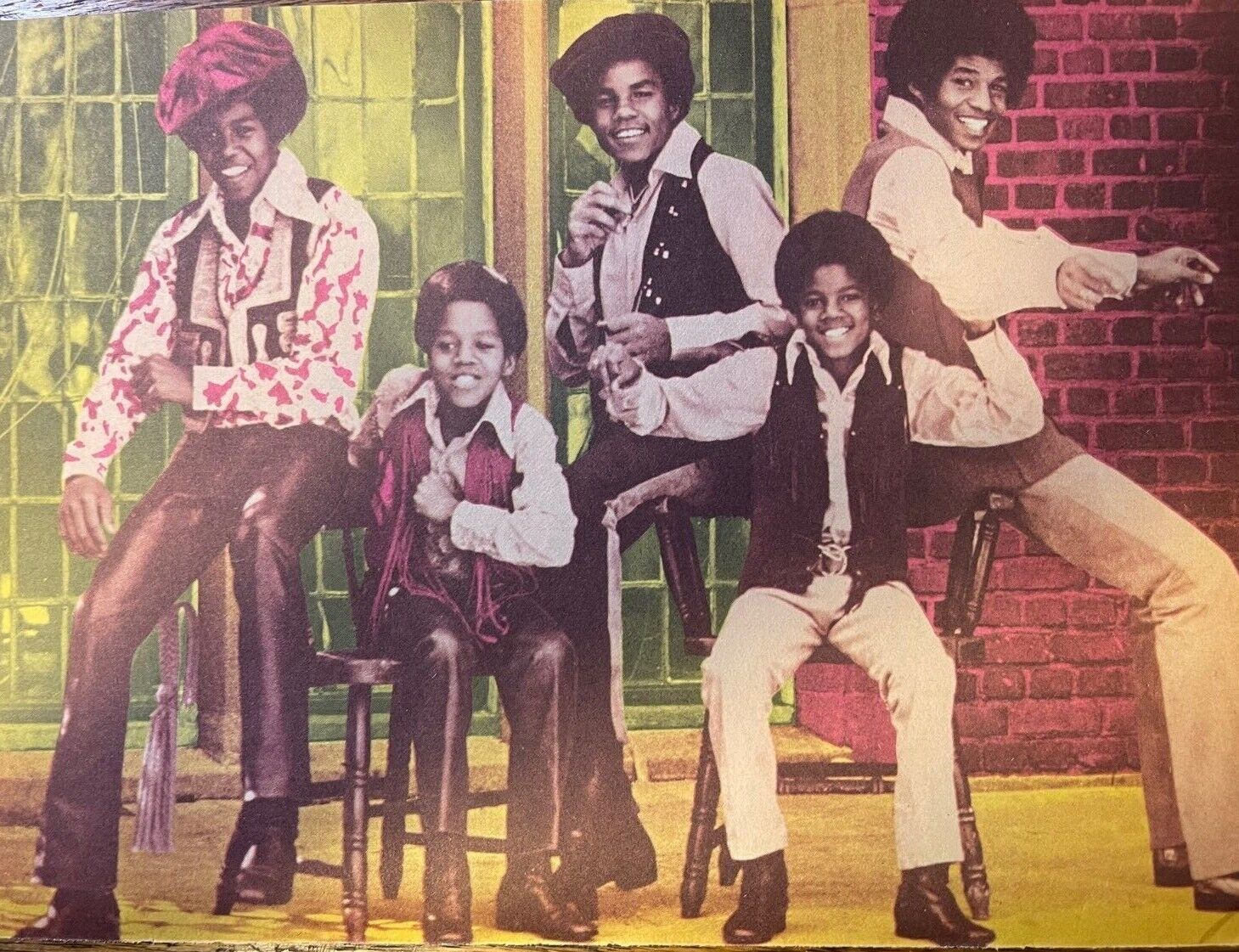 1970 Vintage Illustration Michael Jackson Jackson 5