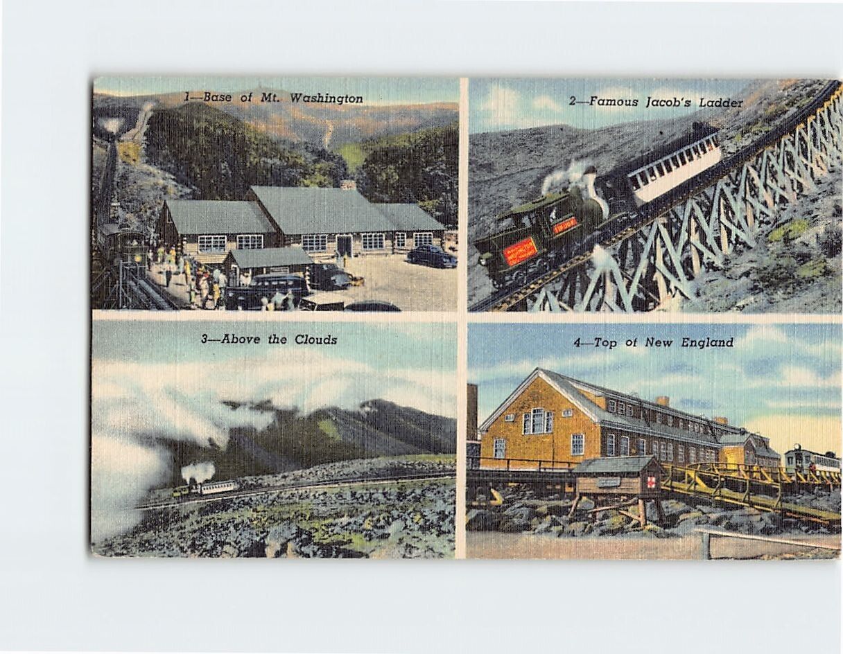 Postcard Mount Washington, White Mountains, New Hampshire