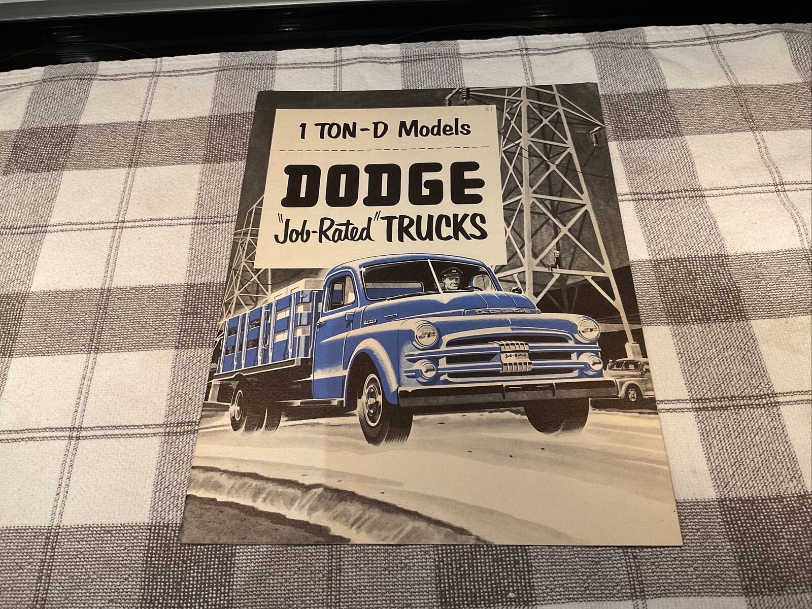 Original 1951 Dodge 1 Ton D Model Truck Sales Brochure 51 Express Stake