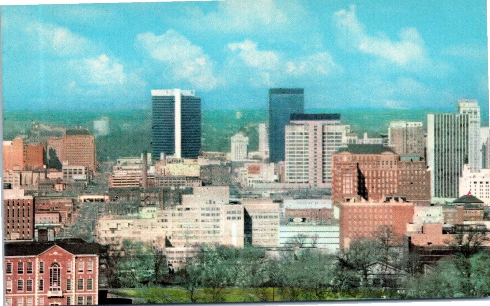 Birmingham, AL - As seen from Atop Red Mountain Postcard Chrome Unposted