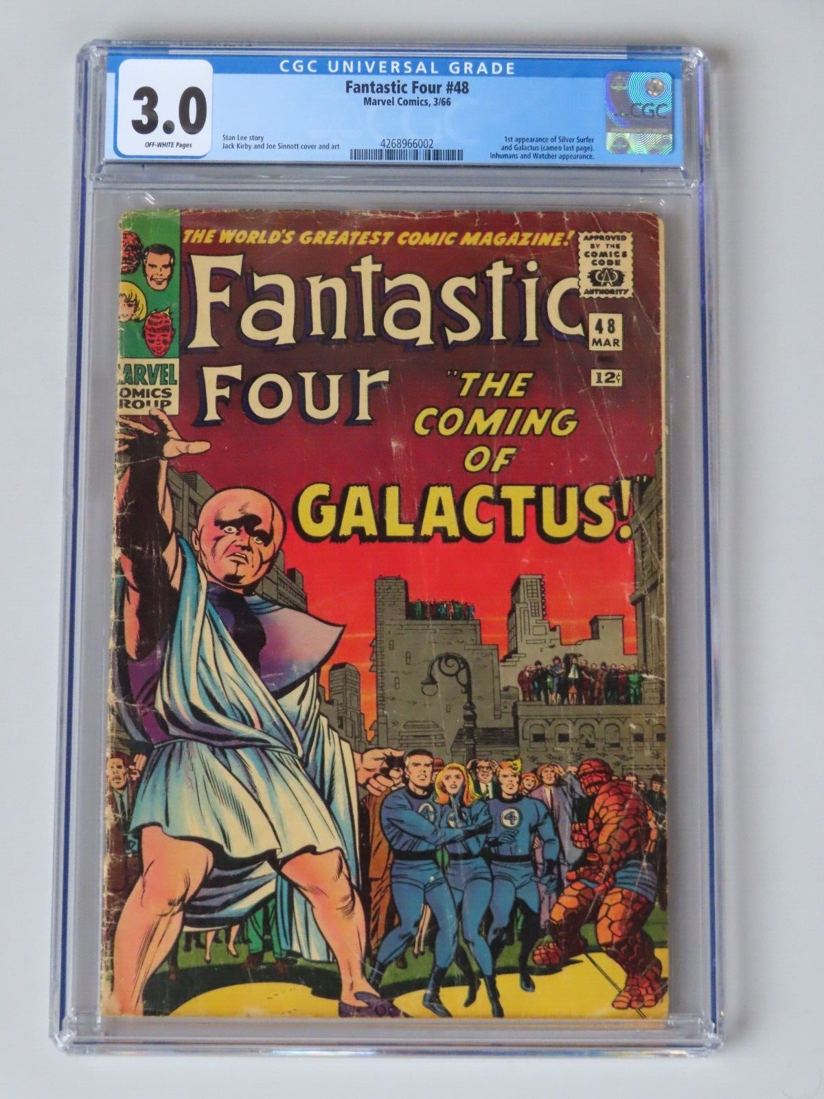 Fantastic Four #48 (1966) - CGC 3.0 - Silver Age - Huge Key -  1st Silver Surfer