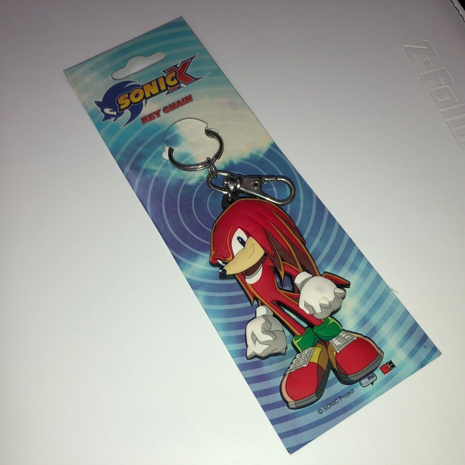 Vintage SONIC X (Knuckles) Rubber Keychain ShoPro SEGA Rare Toy Figure New