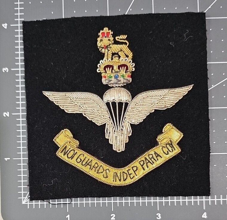 Post WW2 British No 1 Guards Independent Co 16th Parachute Brigade Bullion Badge