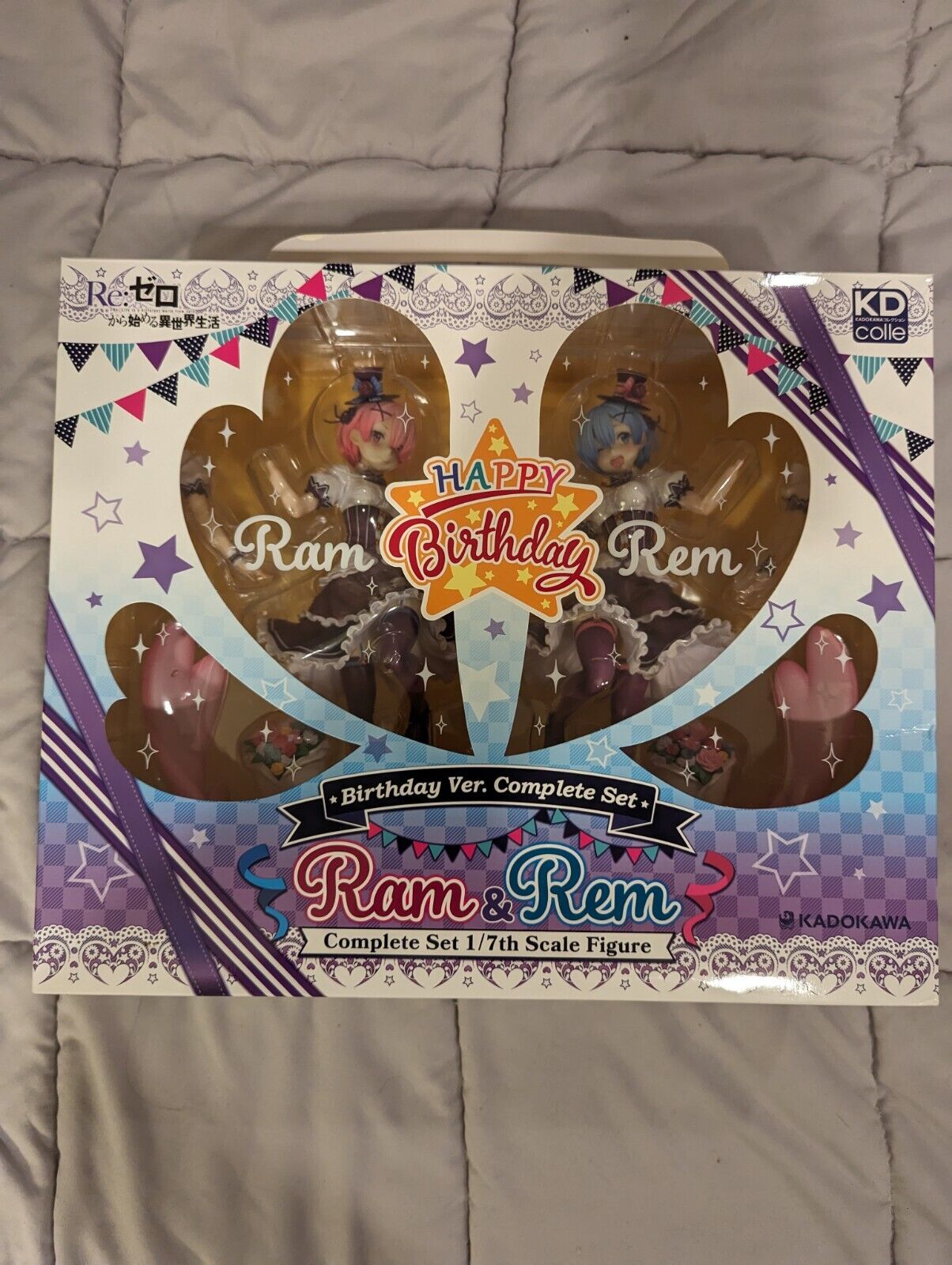 KD Colle Figure Ram Rem Complete Set Birthday Festival Re:Zero 1/7