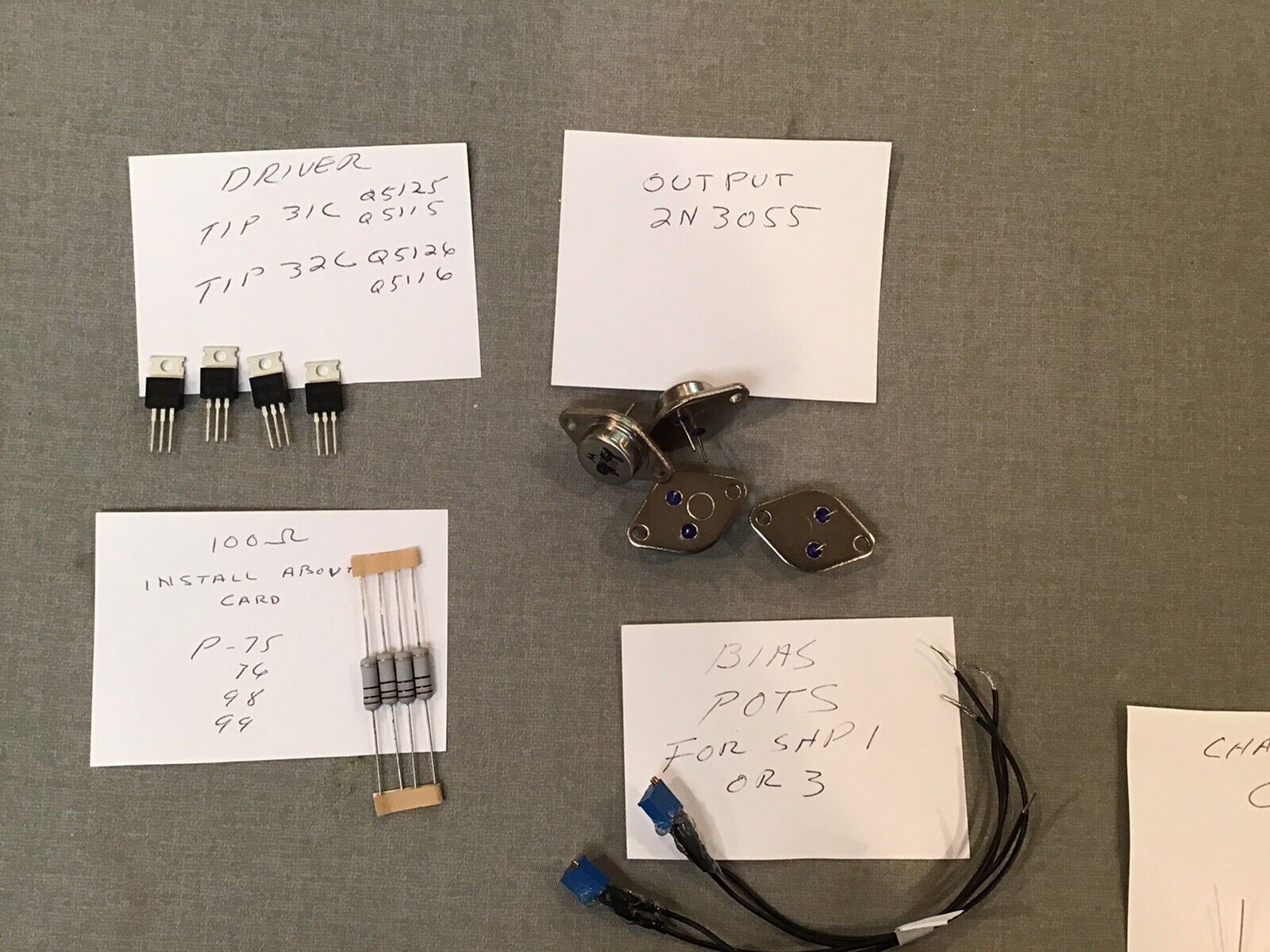 Seeburg SHP 1 and 3 Amplifier Rebuild and Upgrade Kit And Repair