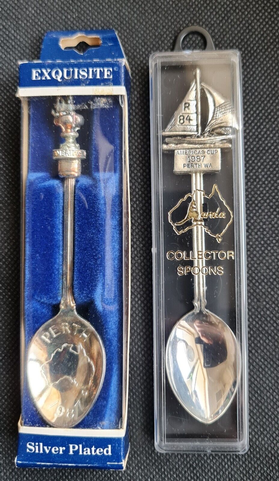 Vintage Souvenir Silver Spoons Americas Cup 1983 Fremantle Western Australia