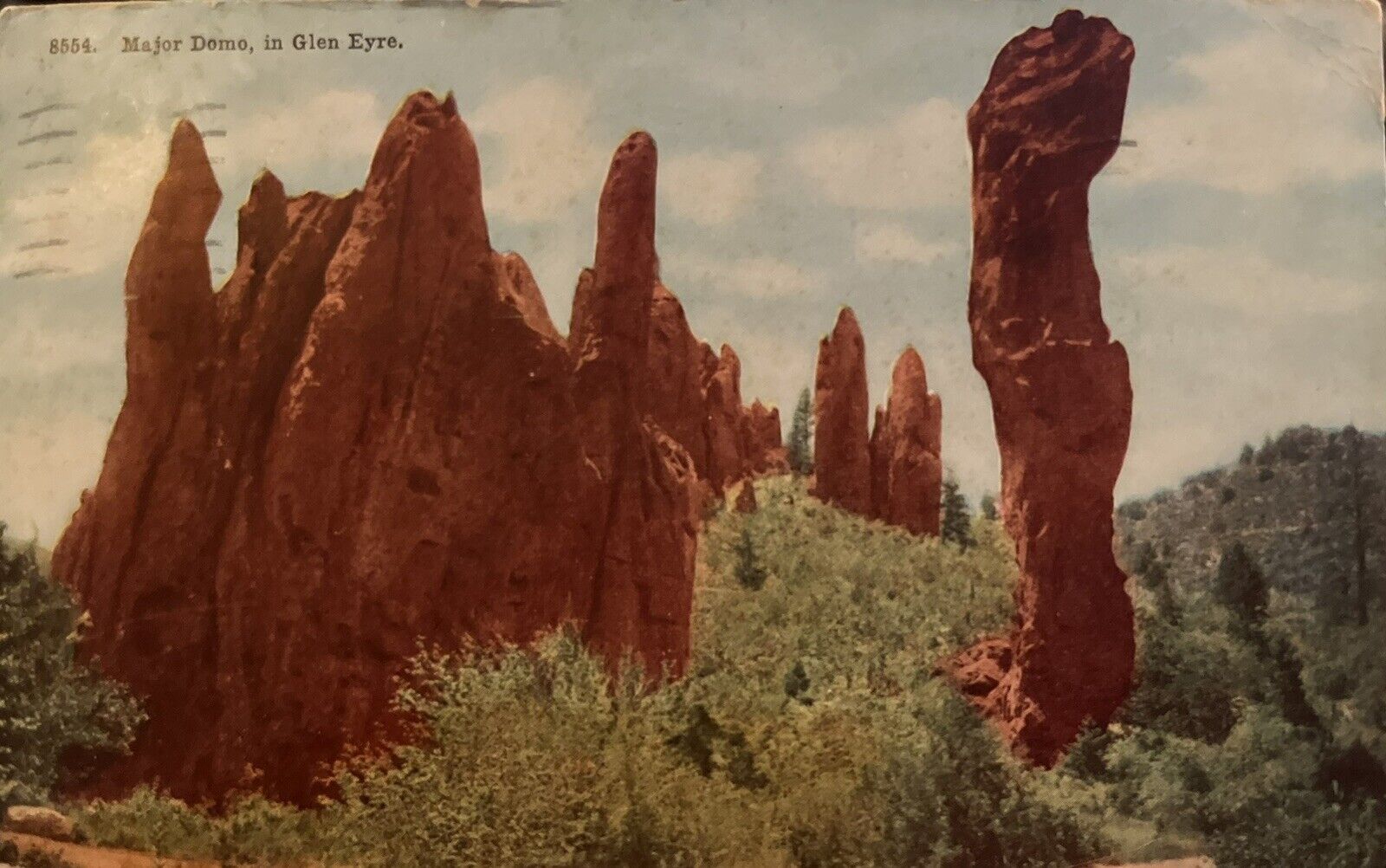 1910 Major Domo in Glen Eyre, Colorado Vintage Postcard Eyrie CO Antique