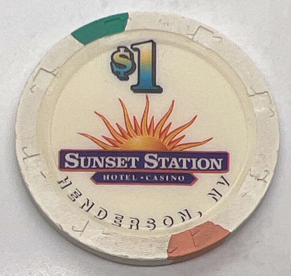Sunset Station $1 Casino Chip - Henderson NV Nevada H&C